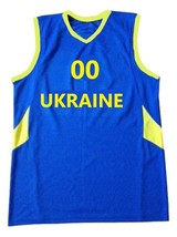 Any Name Number Ukraine Basketball Jersey Blue Zelensky Any Size image 1