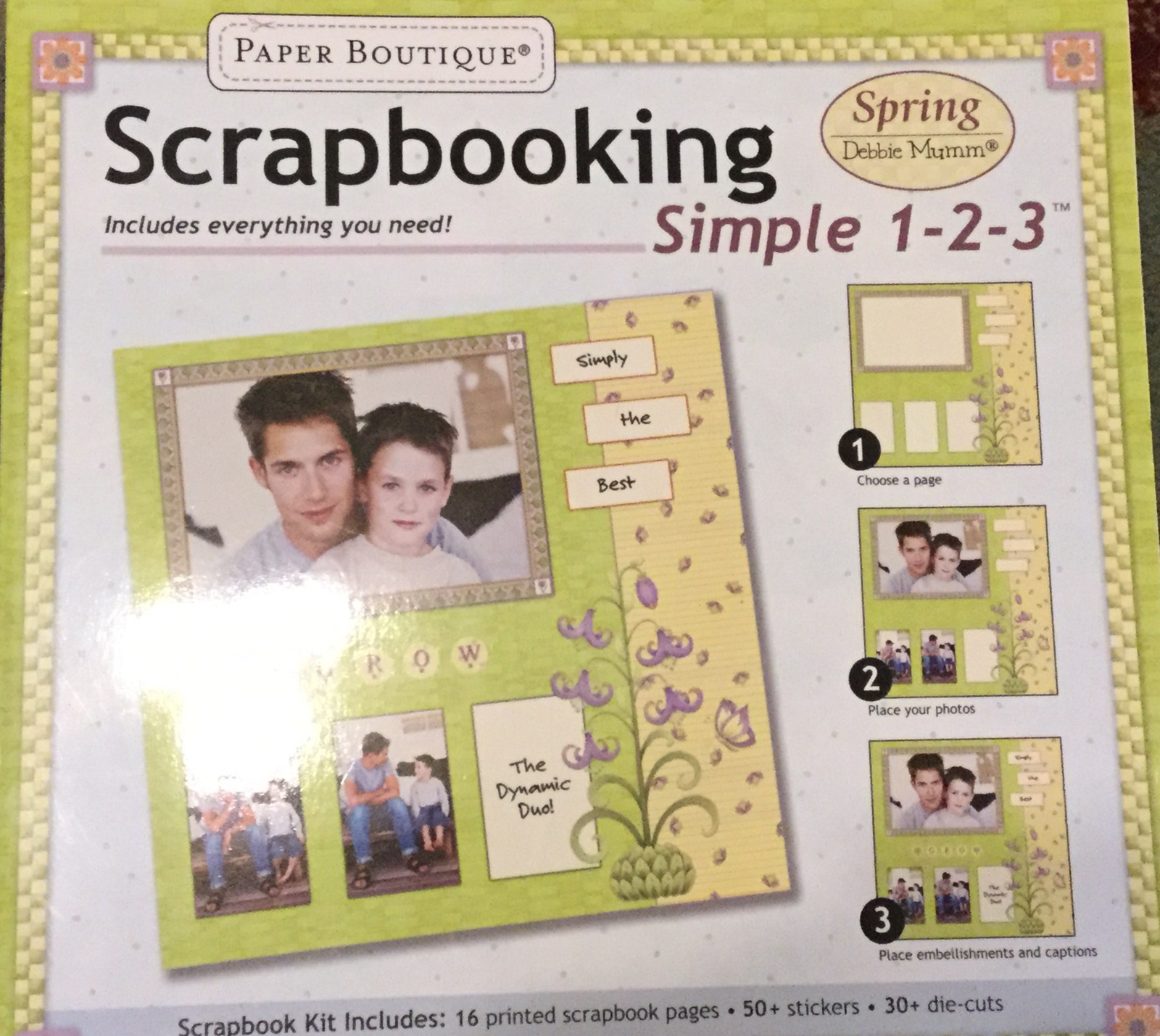 Paper Boutique Simple 123 Scrapbooking Kit Spring by Debbie Mumm