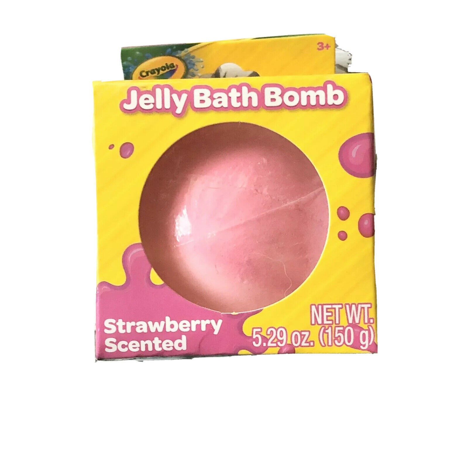 Crayola Jelly Bath Bomb Turns Bath Water Gooey! Strawberry Scent Bath