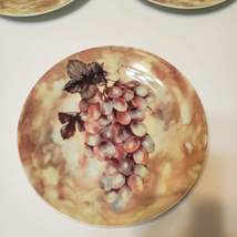 Dessert Plates, set of 4, by I. GODINGER & CO. 7 1/2" Wine Cheese Grape design image 7