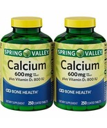 Spring Valley Calcium Supplement with Vitamin D--2-Pack (See Description) - $10.99