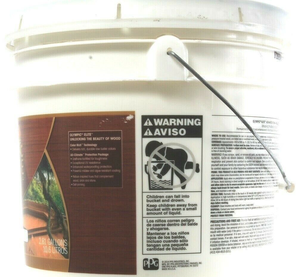 1 Ct Olympic Elite Advanced Stain Sealant In One Solid White 2.81