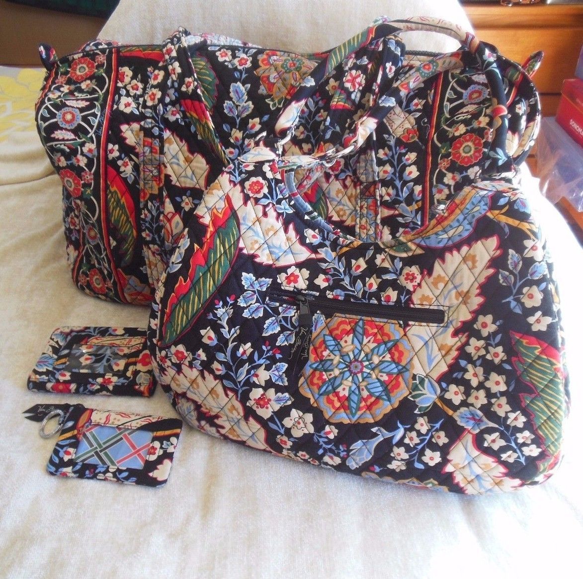 vera bradley 4 piece travel set