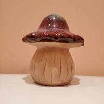 Ceramic Mushroom Garden Statue, Red Toadstool, Mushroom Figurine, Fairy Garden image 5