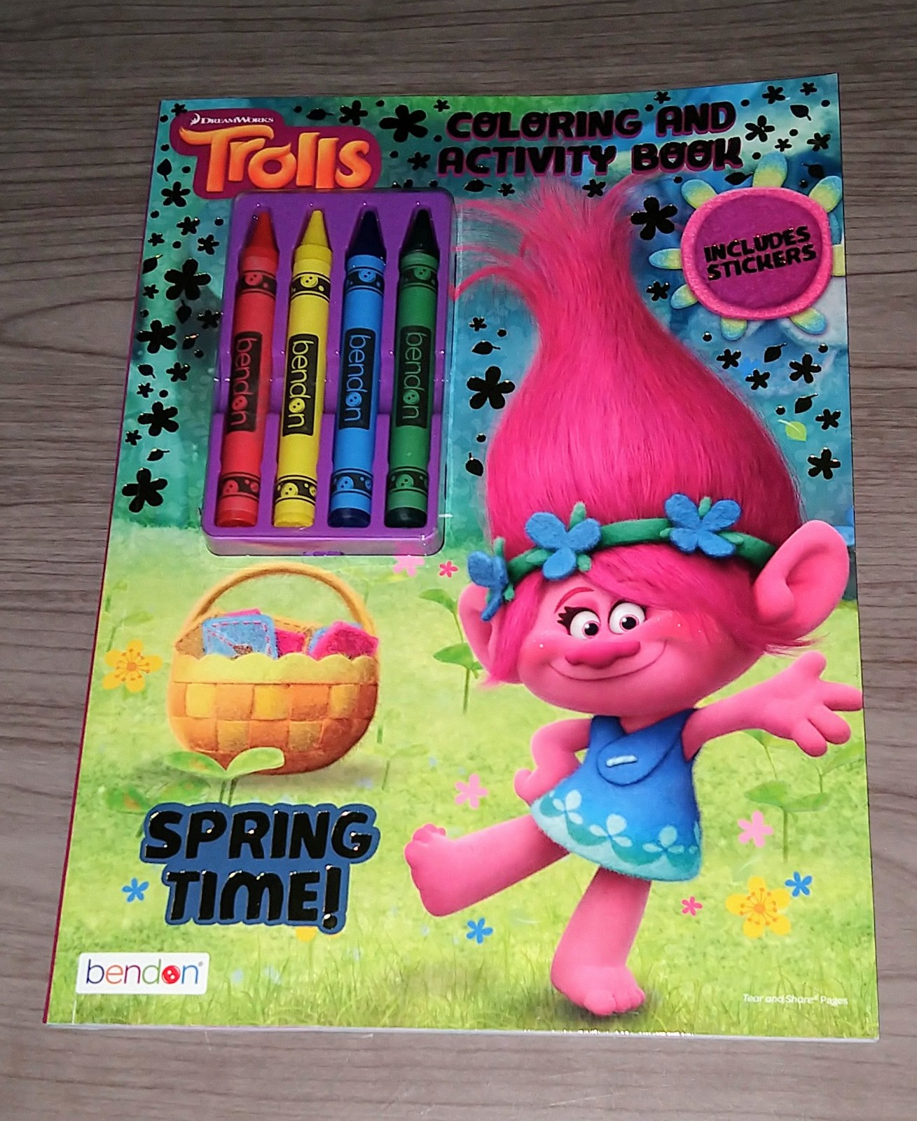 Bendon Kids Coloring & Activity Book Set Crayons Stickers - TV & Movie