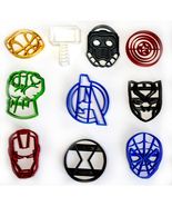 Avengers Infinity War Marvel Character Logos Set Of 10 Cookie Cutters USA PR1089 - $32.99