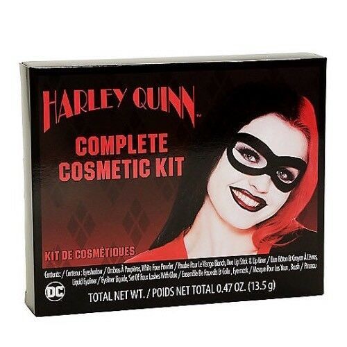 DC Comics Harley Quinn Complete Cosmetic Makeup Kit Cosplay - Women