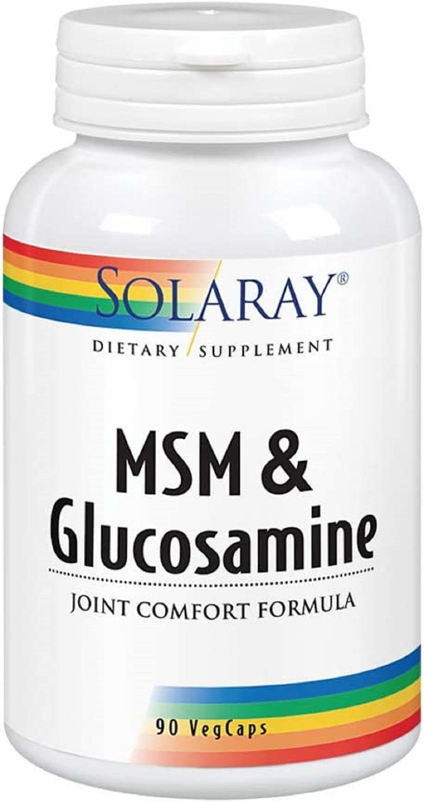 Solaray MSM & Glucosamine, Veg Cap (Btl-Plastic) 90ct