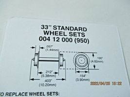 Micro-Trains Stock # 00412000 #955 Wheel Sets 33" Standard 12 Axles Pack Z-Scale image 3