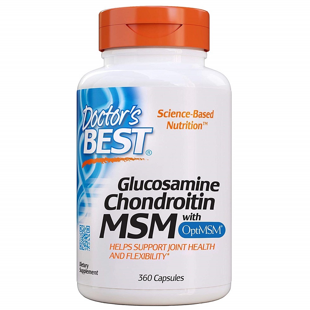 Doctor's Best Glucosamine Chondroitin MSM Blood Sugar Support 360 Caps