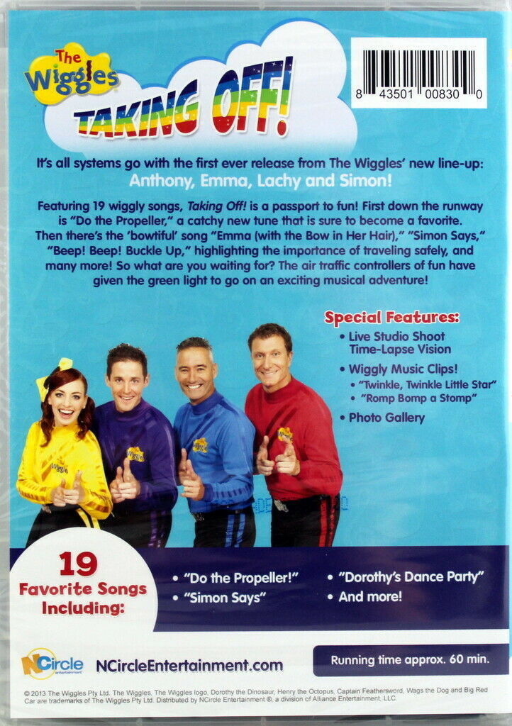 The Wiggles Taking Off! Brand NEW DVD Singing Songs Anthony Emma Lachy ...