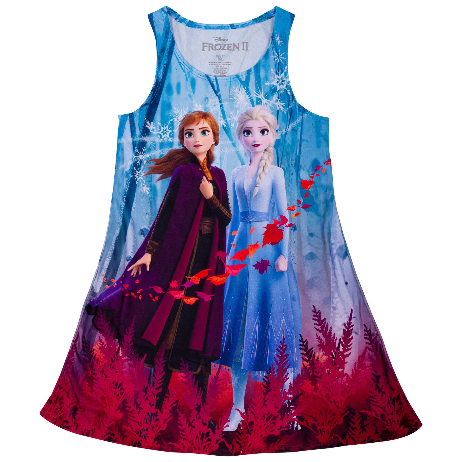 Frozen 2 Girls Sublimated Dress Pink Dresses