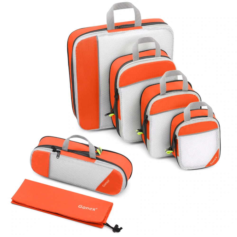 Gonex Travel Storage Bag 19inch Suitcase Luggage Organizer Set Hanging - Orange
