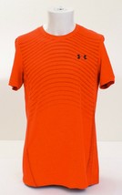 Under Armour Beta Orange UA Seamless Wave Short Sleeve Athletic Shirt Me... - $37.49