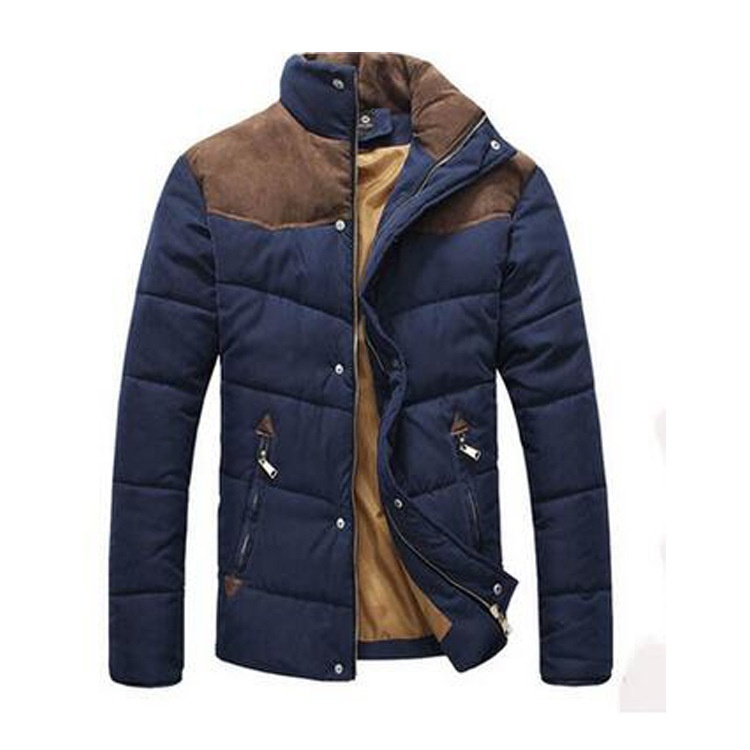 Han edition leisure men favors new cotton-padded clothes with thick jacket coat