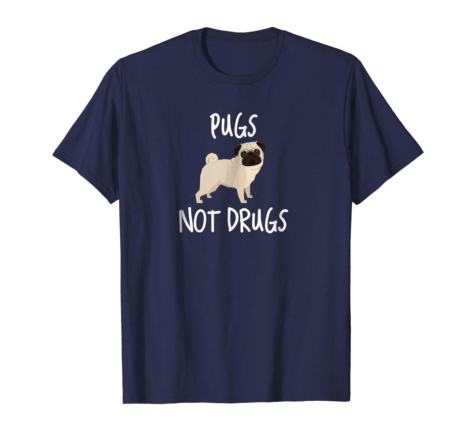Dog Fashion - Pugs Not Drugs T-Shirt Men