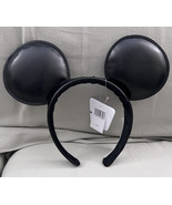 Disney Parks Mickey Mouse Black Faux Leather Ears Headband NEW  - $39.90