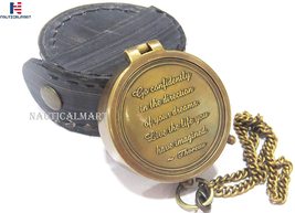 NauticalMart Brass Compass Thoreau's Quote Go Confidently in The Direction of Yo