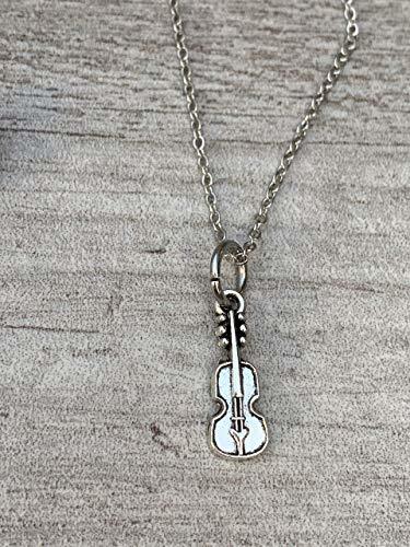 Violin Charm Necklace, Viola, Cello Pendant Necklace, Violin Jewelry for Women,