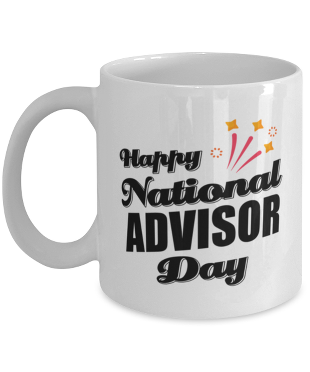 Funny Advisor Coffee Mug - Happy National Day - 11 oz Tea Cup For Office