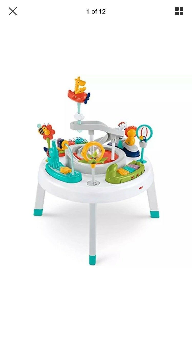 FisherPrice Activity Play Centers 2in1 SittoStand Center, Spin 'n Safari Other