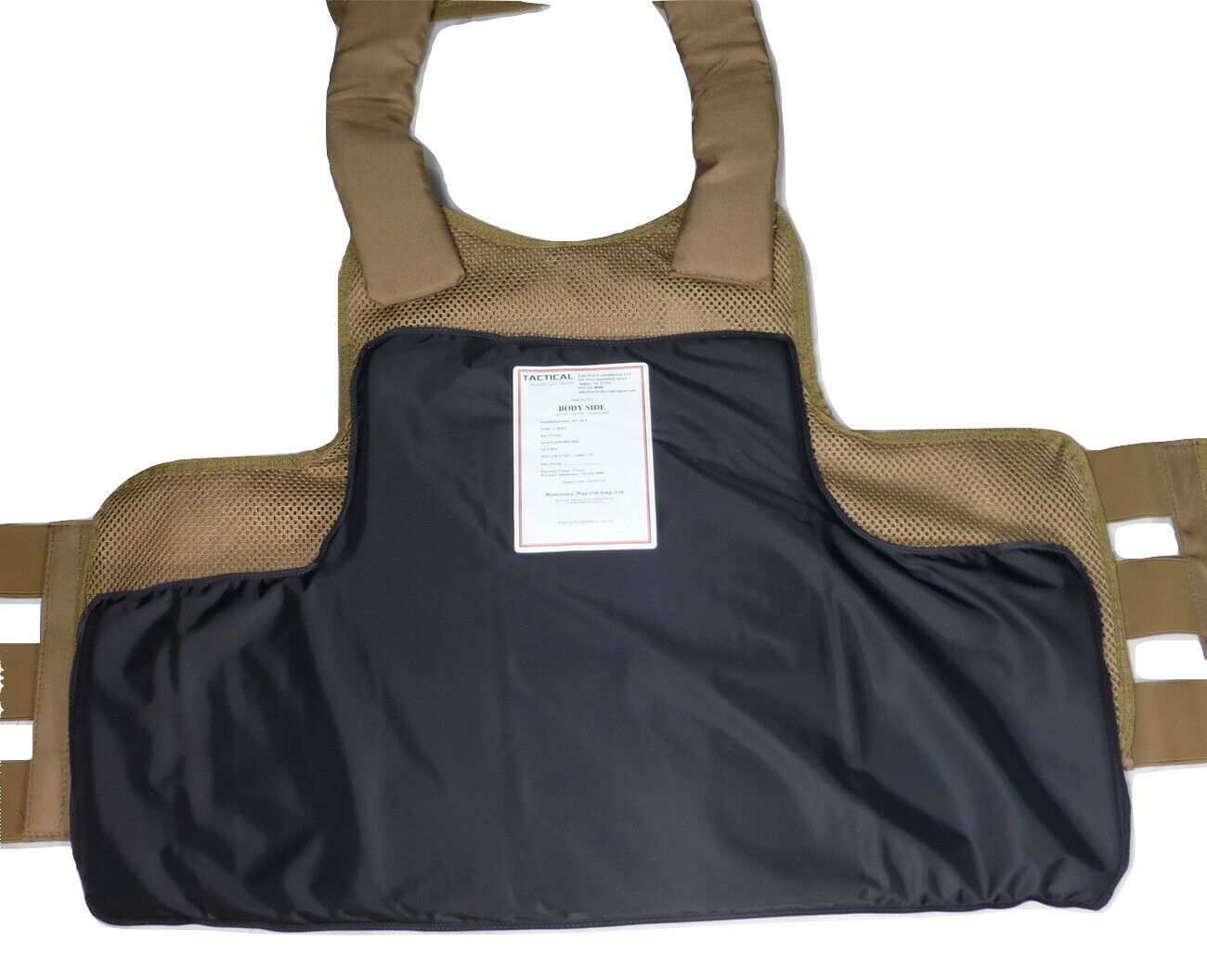 For Voodoo Tactical 209099 Vest Carrier IIIA 3A Soft Body Armor Plate