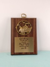 God&#39;s Blessing Baptism Wooden Wall Plaque - $11.45