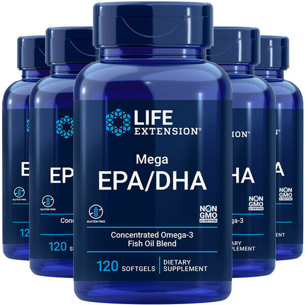 Life Extension Mega EPA/DHA 5X120gels and similar items