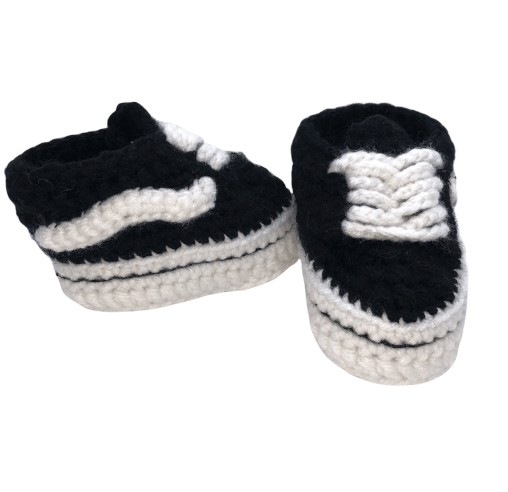 40.Baby Crochet Skate Shoes