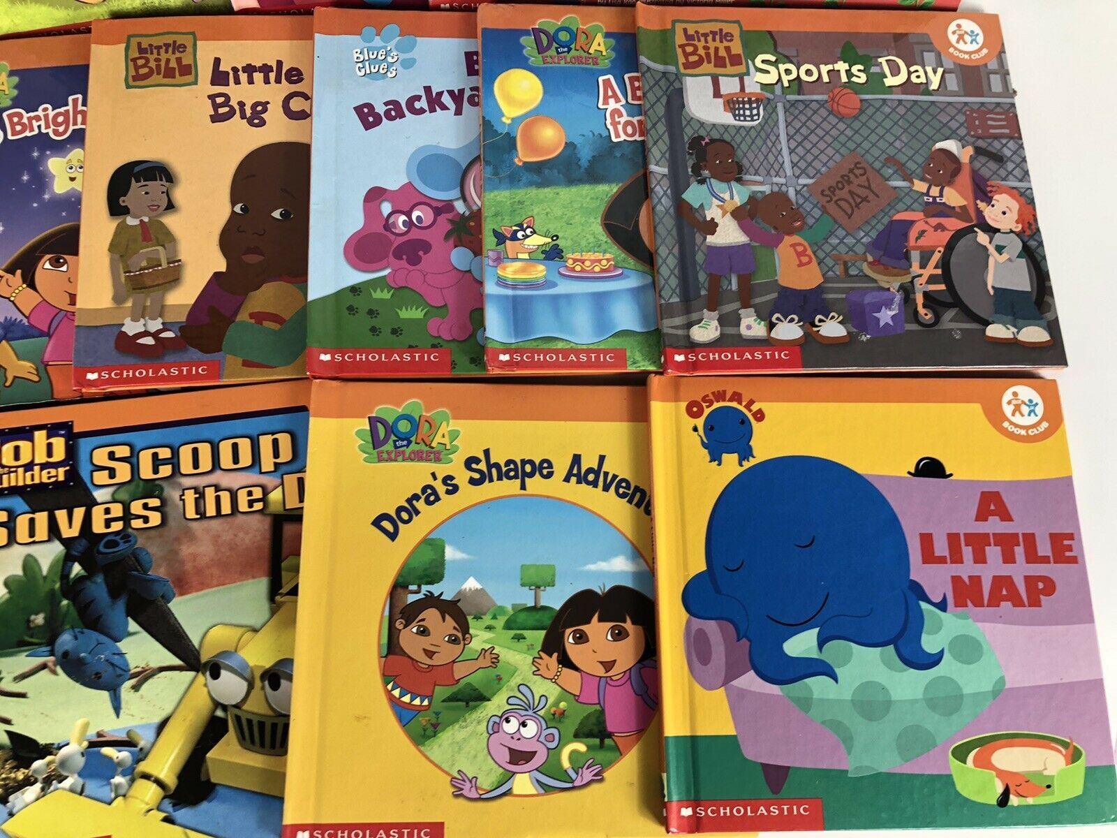 Nick Jr Club Books Lot 16 Blues Clues Dora Little Bill Bob the Builder ...