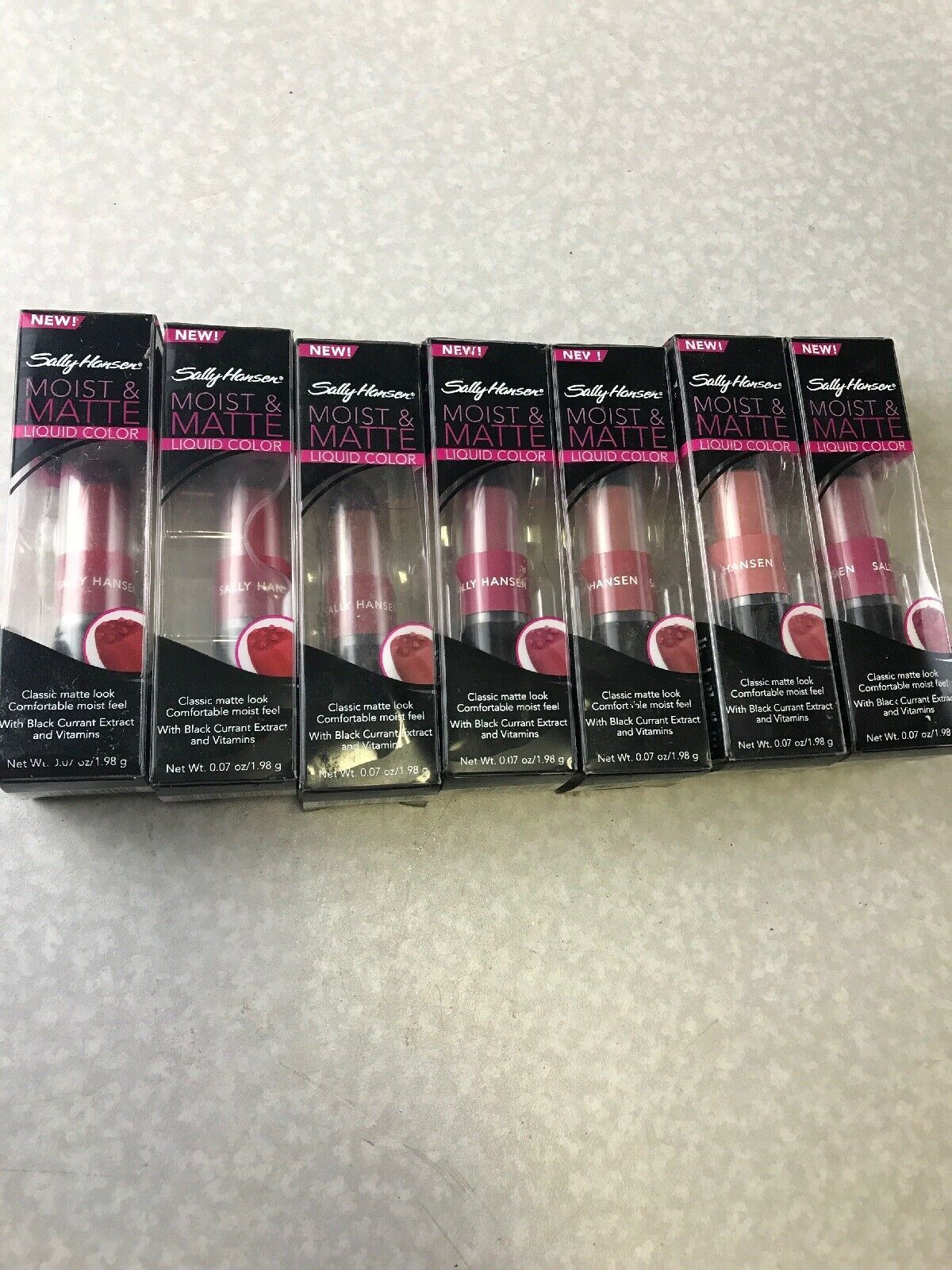 Sally Hansen Moist & Matte Liquid Color Lot Of 7 Kg - $44.55