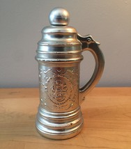 70s Avon Silver Beer Stein after shave bottle with handle (Tribute)