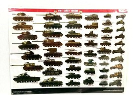 16" WWII Soviet Armour tanks encyclopedia picture guide world war 2 Steel sign - $59.40