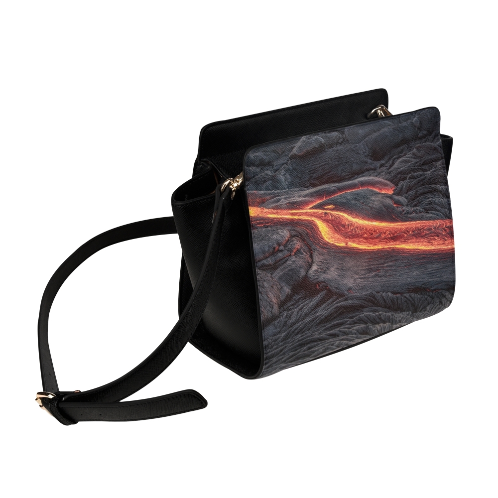 Sighing Volcanic Eruption Satchel Bag Crossbody Bags Travel Tote Bags