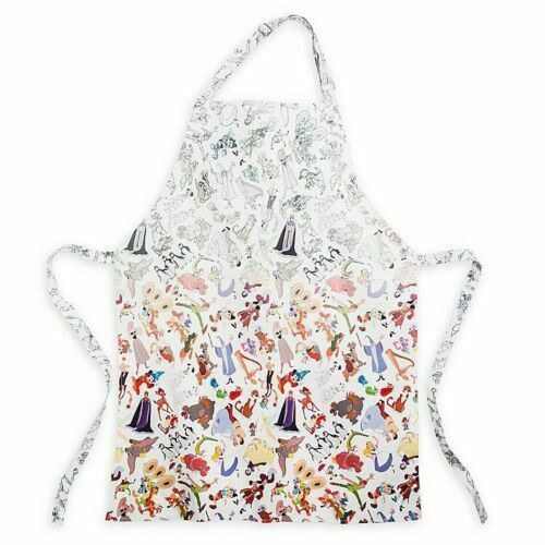 NWT Disney Parks Ink Paint Character Sketch Adult Size Apron Brer Fox and Rabbit - $29.69