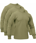 3 Pack Coyote Brown Official AR 670-1 Tactical US Army Solid Long Sleeve... - $53.99+