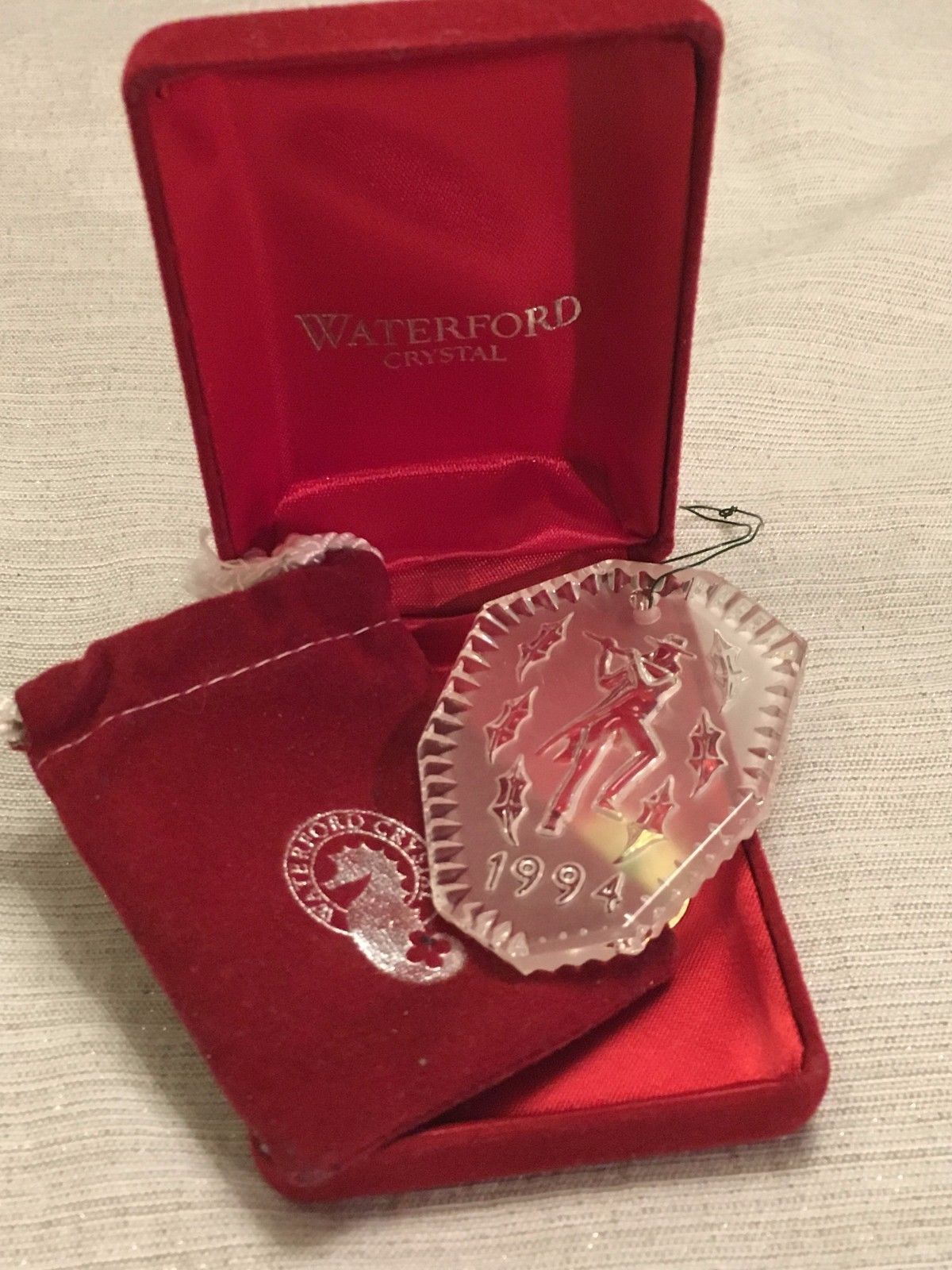 1994 Waterford Crystal Twelve Days Christmas Ornament Pipers Piping 1994 Waterford Crystal Twelve Days Christmas Ornament Pipers Piping