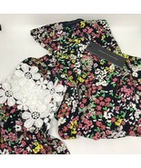 TOMMY HILFIGER FLOWERED BLOUSE WITH LACE SLEEVES.NWT.MSRP.$69.50 - $60.78