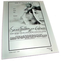 1999 SNOW FALLING ON THE CEDARS Movie 8.5x12 AD SLICK Advertising Promo ... - $9.99