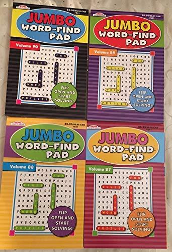 Lot of 4 Kappa Jumbo Word-Find Pad Circle-A-Word Word Search Seek ...