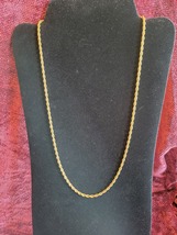 Vintage gold tone rope chain - $5.00