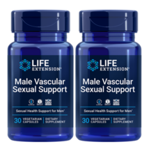 Life Extension Male Vascular Sexual Support, 30 Vegetarian Capsules x 2 Bottles - $33.61