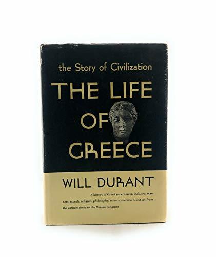 Will Durant THE LIFE OF GREECE 1939 HC/DJ The history of civilization ...