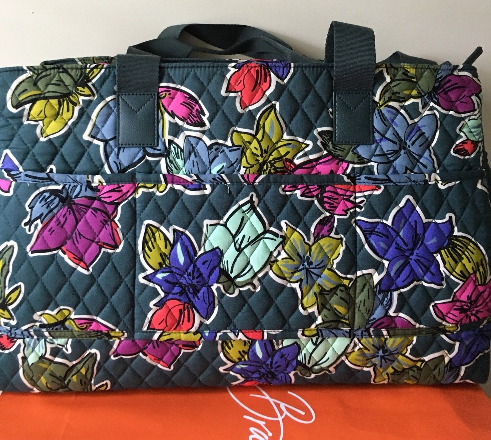 NWT Vera Bradley Triple Compartment Travel Bag FALLING FLOWERS - Women ...