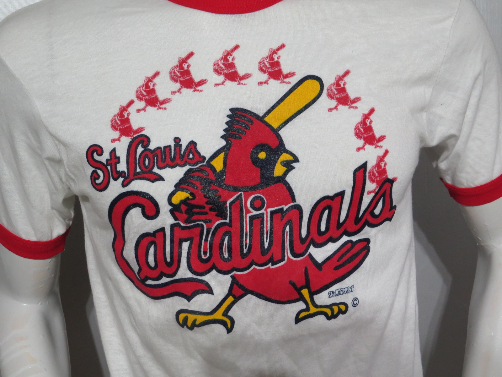 St Louis Cardinals Shirt (VTG) - Ringed Classic Cardinal Slugger - Men ...