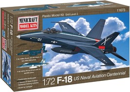 Minicraft F-18 Centennial USN Aviation with 2 Marking Options Model Kit, 1/72 Sc - $82.00