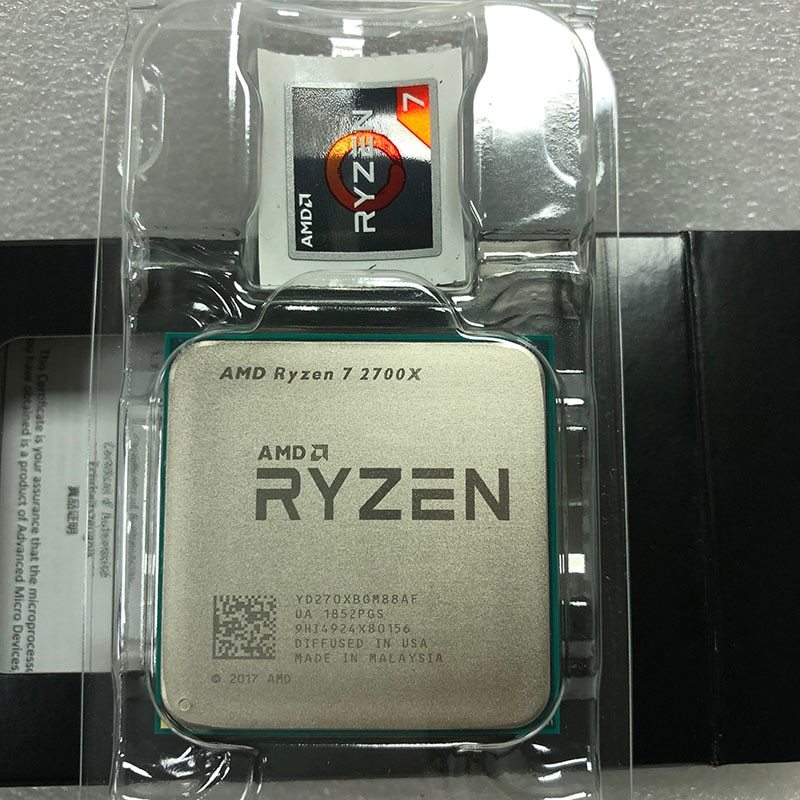 AMD Ryzen 7 2700X 8-Core 3.7 GHz 4.3 GHz Max Boost Socket AM4 105W ...