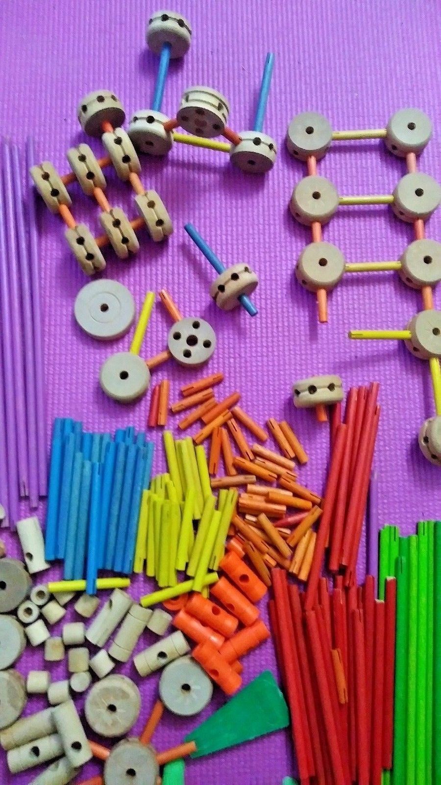 Large Lot Tinkertoys 350 pieces Tinker Toys building ...