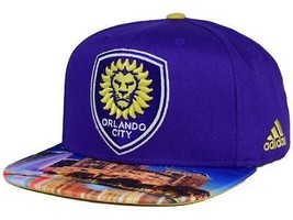 Orlando City SC Adidas VM75Z MLS Skyline Soccer Team Logo Snapback Cap Hat - $22.75