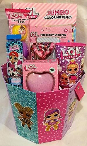 Deluxe LOL Doll Themed Easter Basket w/Coloring Book, Grab N Go Play Pack, Walle - Stickers